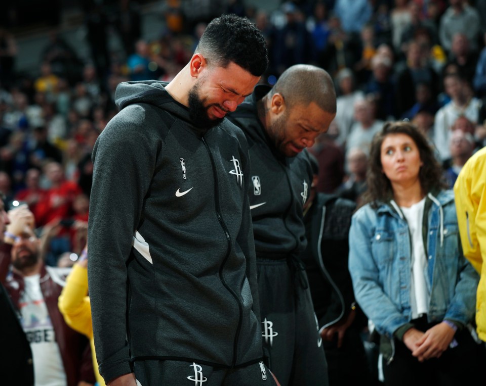 Austin Rivers was one of the players who held back tears as they stepped on the hardwood on Sunday