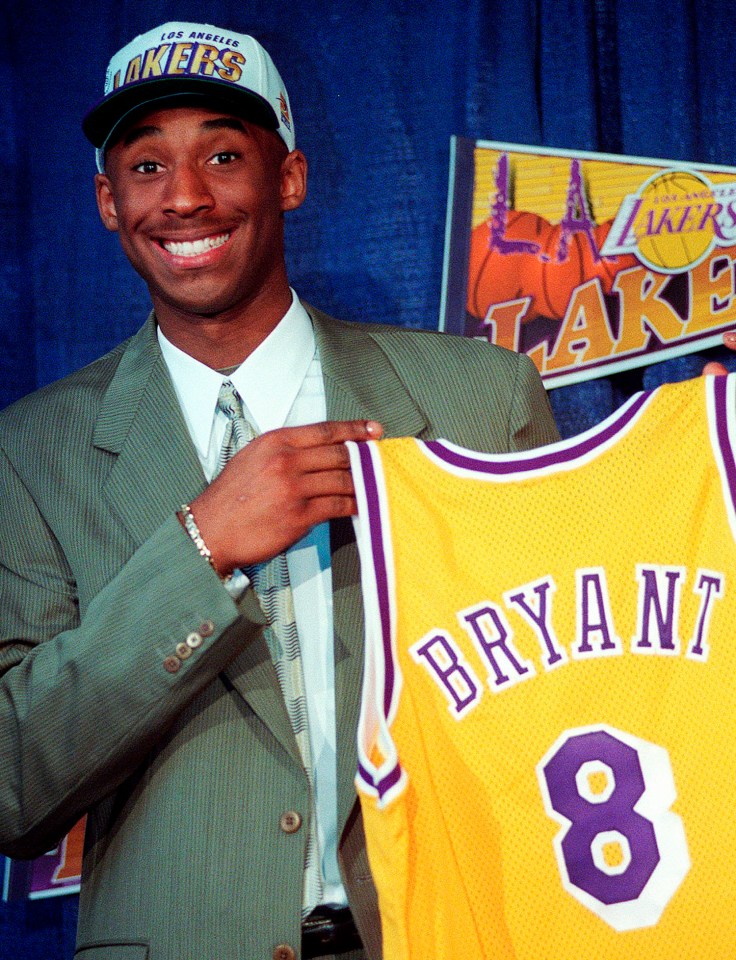  Bryant joined the Lakers in 1996, taking the No8 jersey