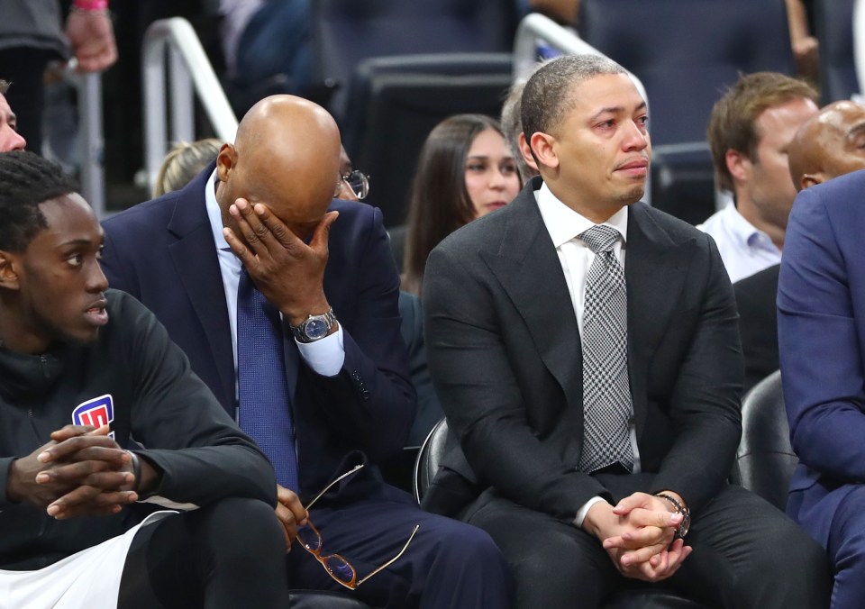 LA Clippers coach and Kobe's former teammate Tyronn Lue was visibly emotional over the news of his passing