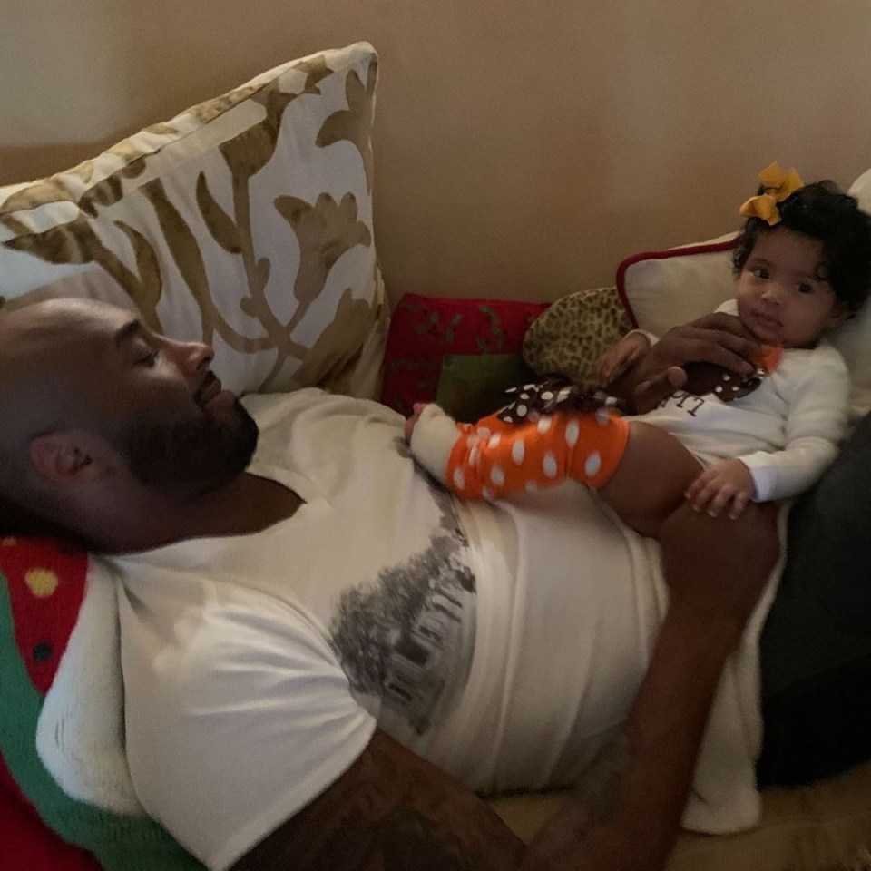  Kobe pictured with his daughter Capri