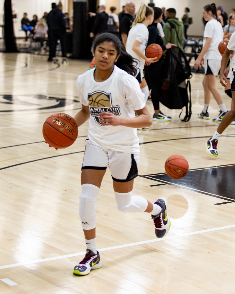 Gianna Bryant was honing her basketball skills with the Mamba Academy 