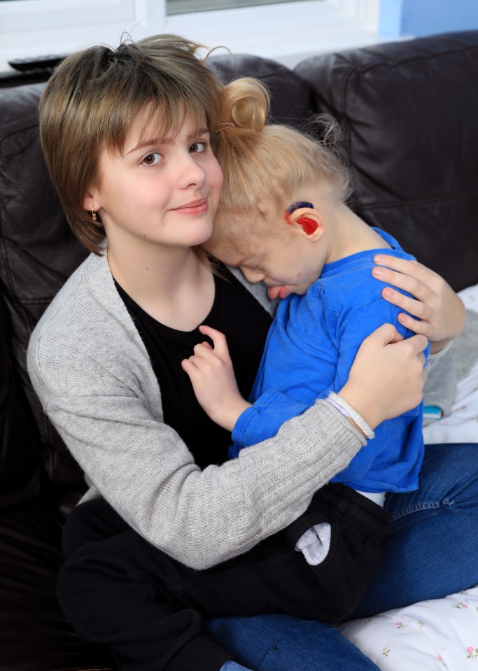  More than 500,000 kids like Izzy Randall, 11, help look after their disabled siblings