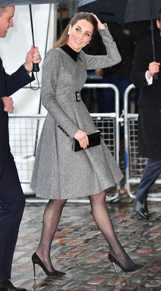  The Duchess is seen arriving at Central Hall in Westminster