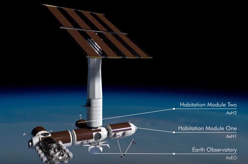  The incredible Earth Observatory can be seen poking out from the bottom of the module