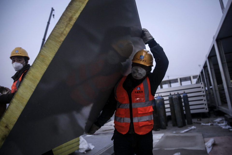 Worker in Wuhan 