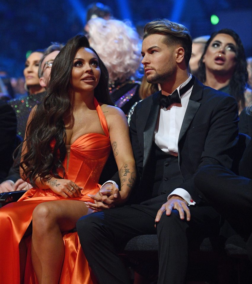  Jesy and Chris held hands during the ceremony