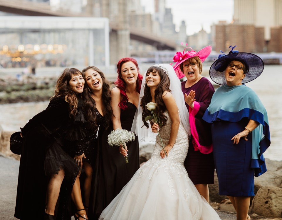  The bridal party got ready at the Devant Salon in Brooklyn who opened early for the girls to have their hair and makeup done for the ceremony