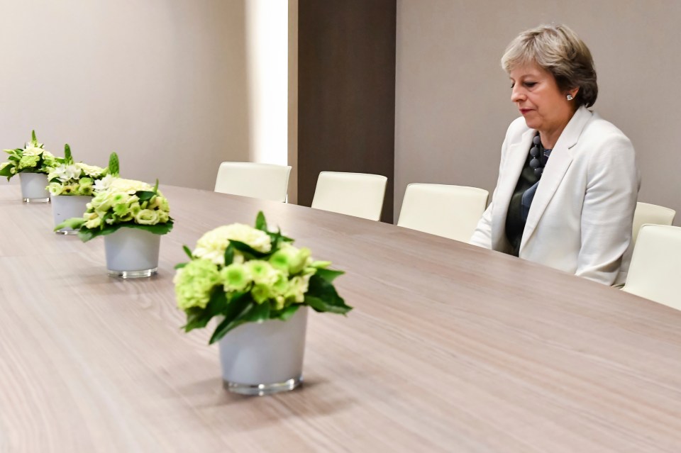  A weakened Theresa May during an EU summit in Brussels