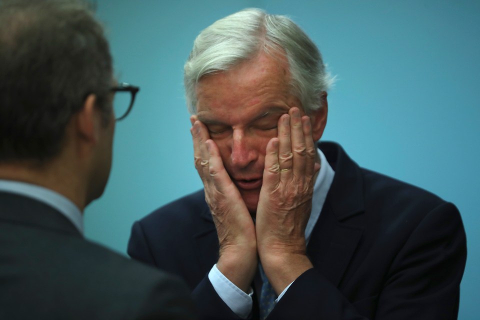  Barnier struggling during Brexit discussions