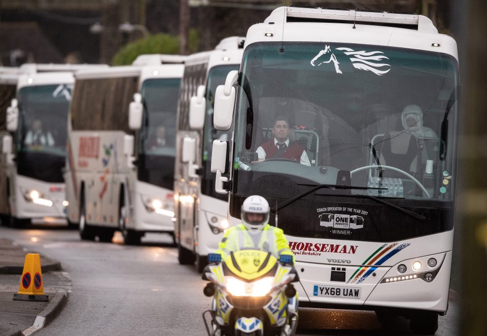  Some of the coach drivers were not wearing face masks