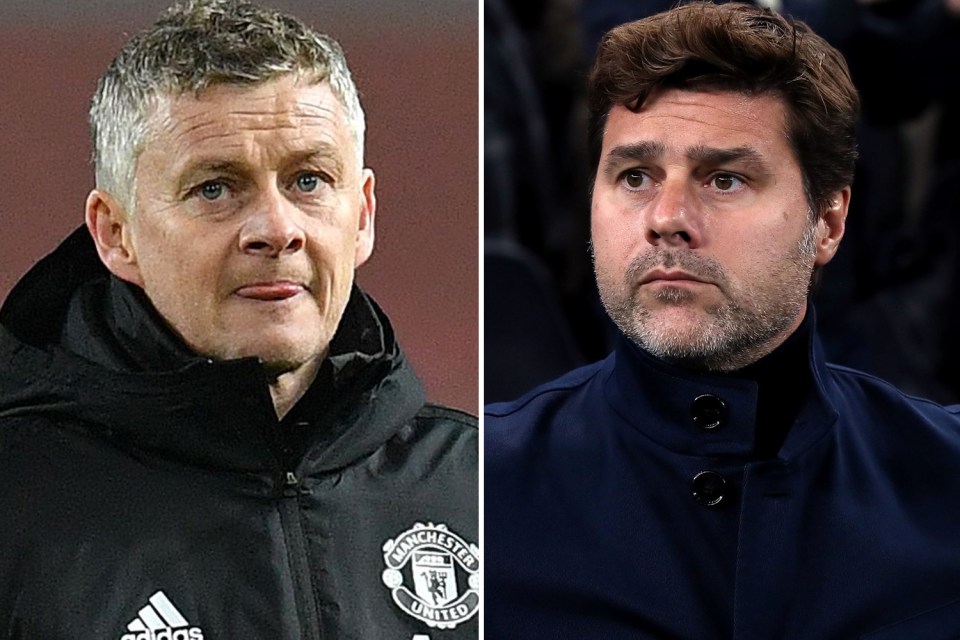  Former Spurs boss Mauricio Pochettino is unlikely to take Ole Gunnar Solskjaer's job at Manchester United this season