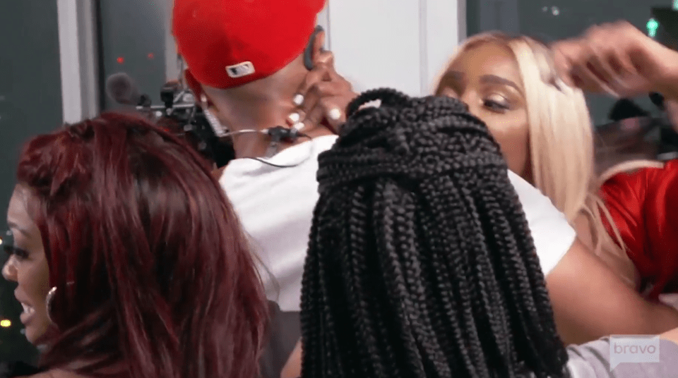 Nene had to be held back by seccurity