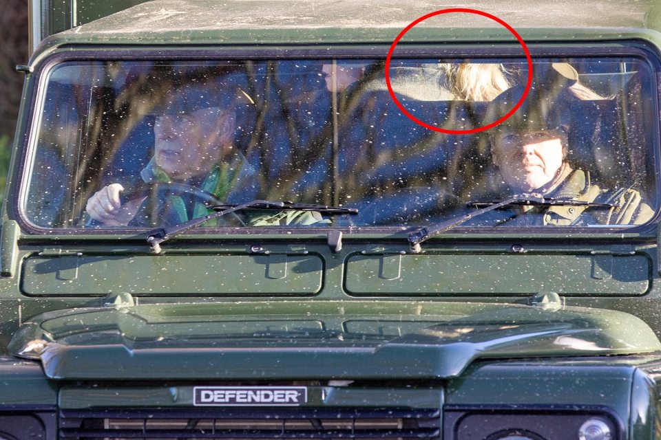  Prince Andrew was seen driving on the Sandringham Estate with a mystery blonde in the back of his Land Rover