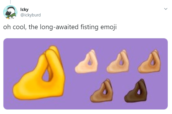  Some users suggested the 'pinched fingers' emoji had a filthy second meaning