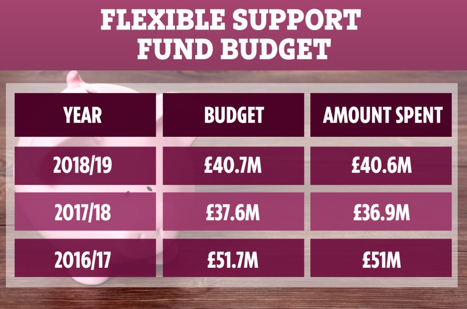 The Flexible Support Fund has been reduced by £11million in the past three years