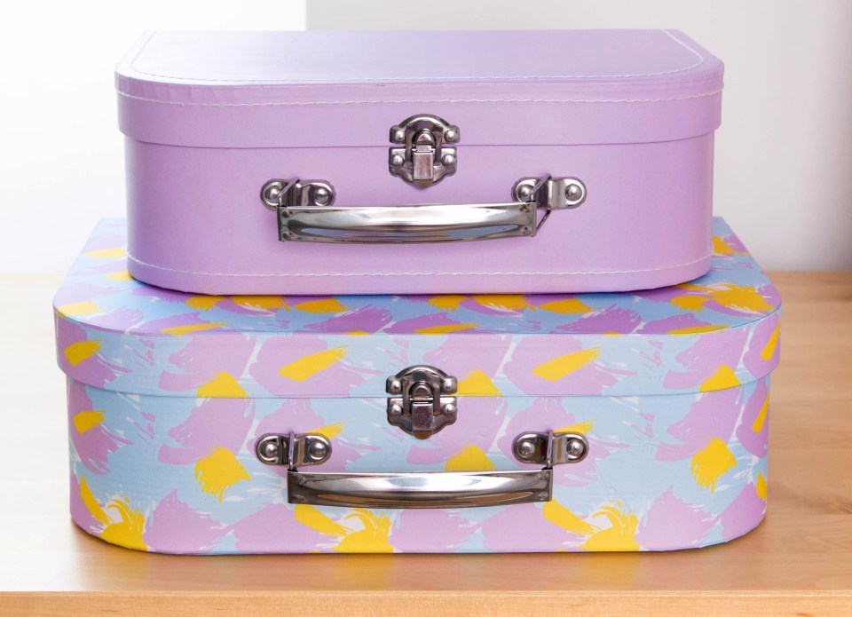 How adorable are these suitcases? Just a fiver for both