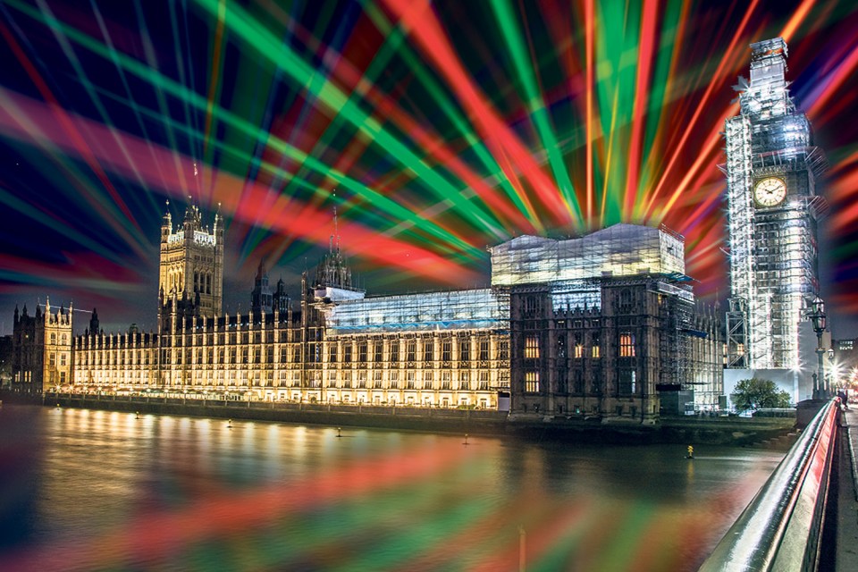  Boris is planning a laser show to mark Brexit - this is what we imagine it might look like