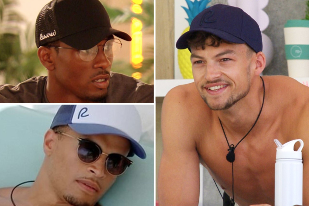 Love Island 2021 contestants in Rewind hats