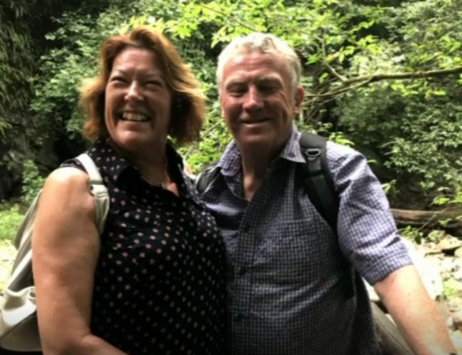  The retired couple booked three months travelling through Asia and Australia to visit their children