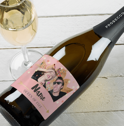 Prosecco is always going to be cheaper than champagne so it’s a good thing you can personalise a bottle