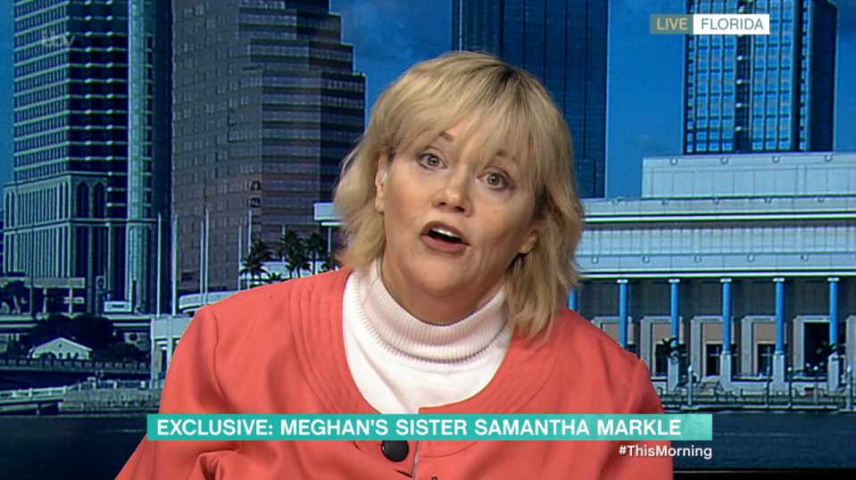 Samantha Markle said she did not believe her sister faced racism