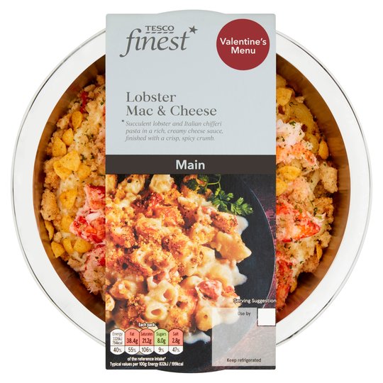  Tesco's Finest lobster mac and cheese is making a return for Valentine's Day