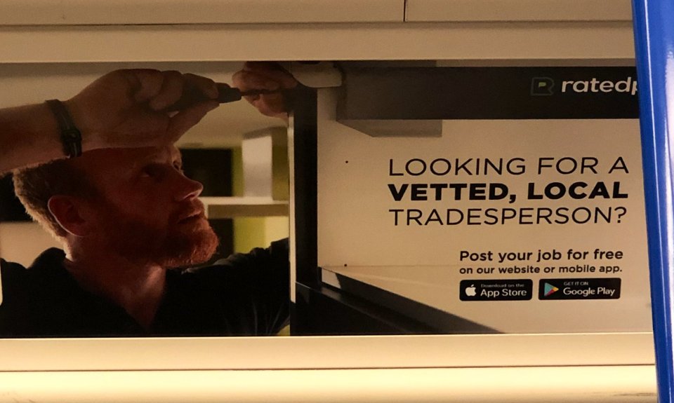  This is the advert many spotted on the Tube in London and claimed it looked like the Duke of Sussex