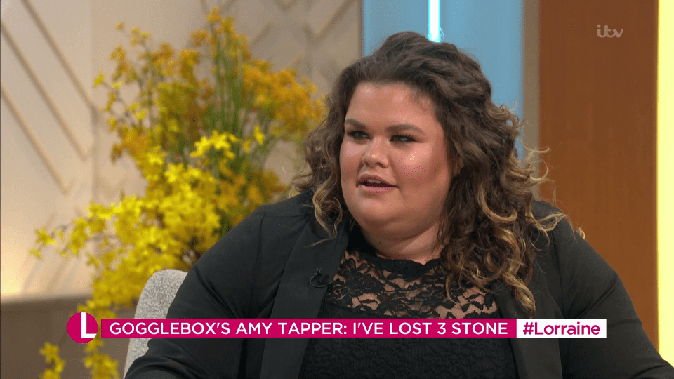  Amy Tapper showed off her weight loss on Lorraine