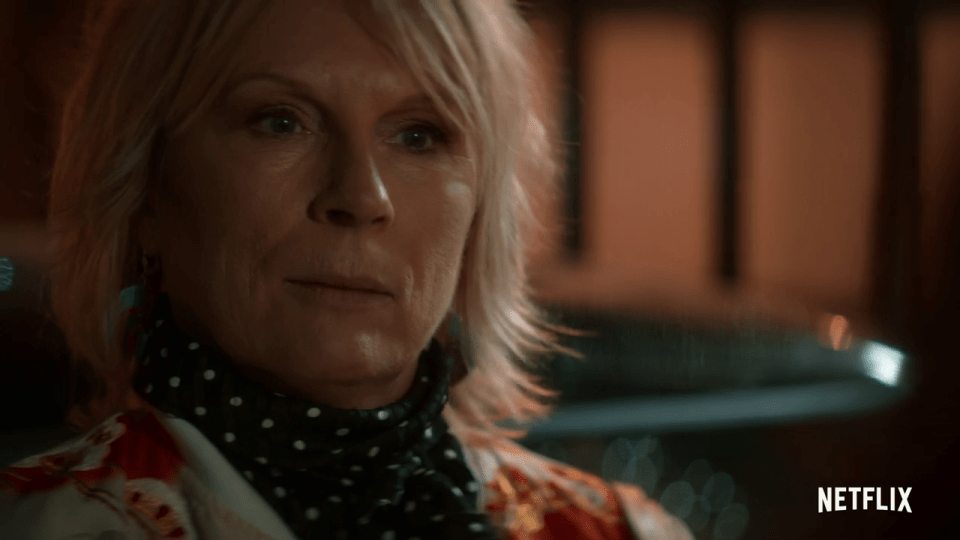  Netflix's The Stranger sees Jennifer Saunders left reeling by sugar daddy bombshell in a first look clip