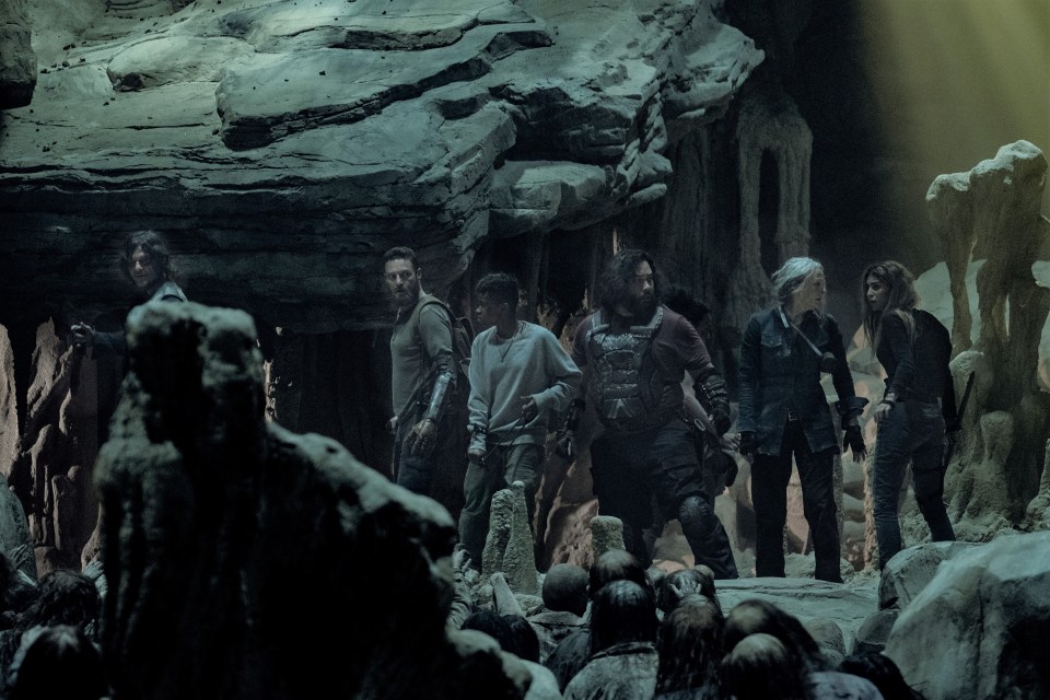  The gang were left trapped in a cave at the end of the midseason finale