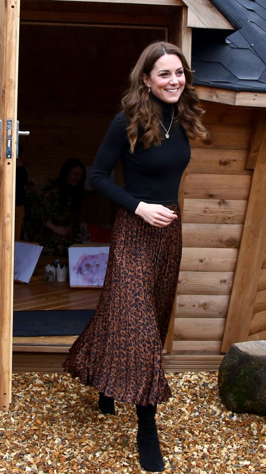 The photo was taken during Kate's trip to a children's centre in Cardiff last month