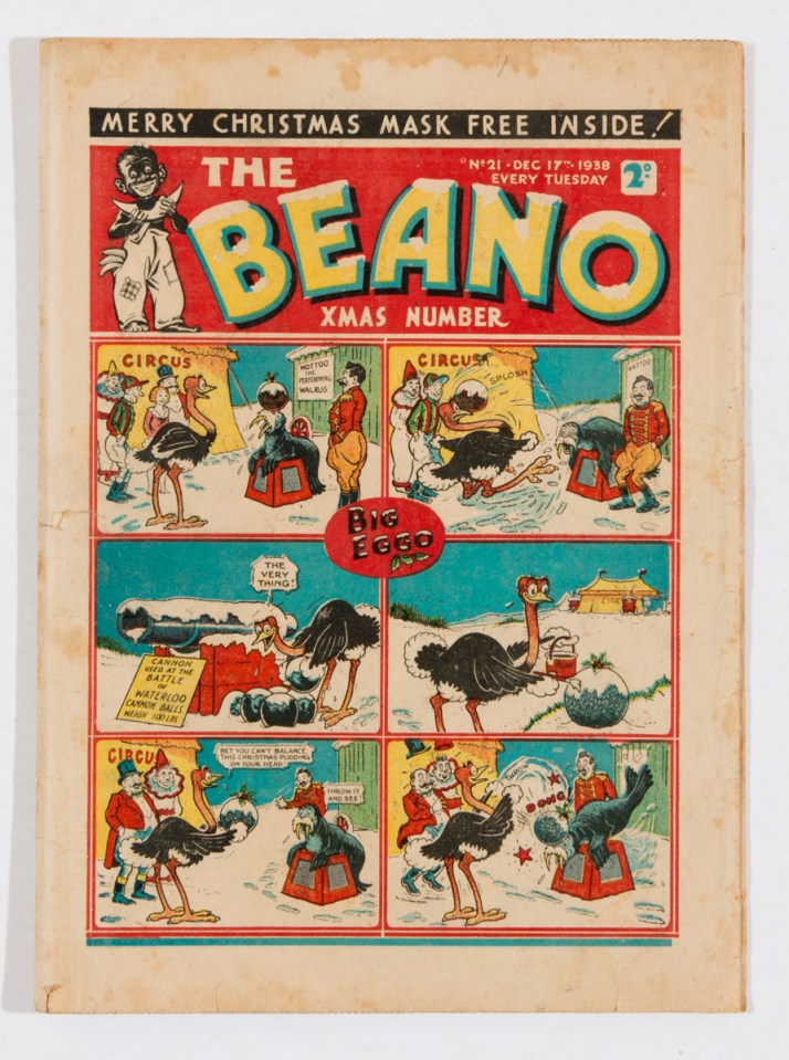  Here's what the first Christmas edition of the Beano looked like