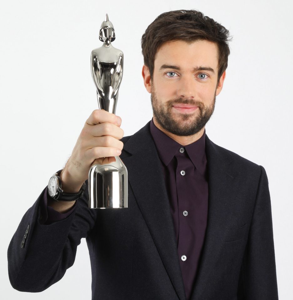  Jack Whitehall, here with this year's Brit Awards statuette, teased a 'moment of madness' on stage during the ceremony on February 18