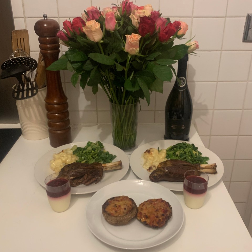 Everything in the meal deal all cooked up and ready for a romantic night in