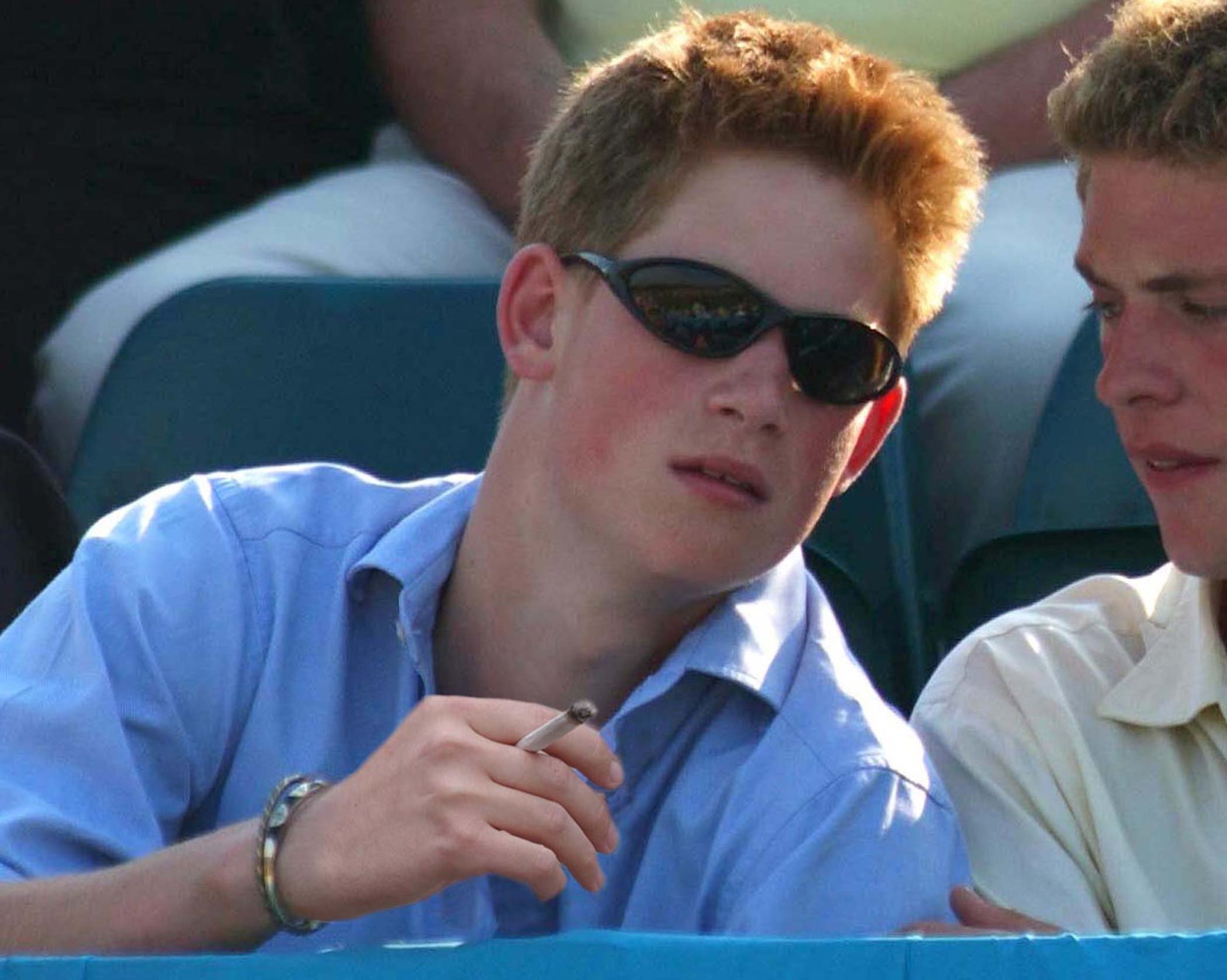 Prince Harry was previously known as the party-loving prince, and was pictured drinking and smoking