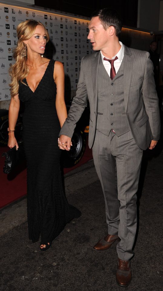  With Lauren Pope at a glitzy awards do in London the following year