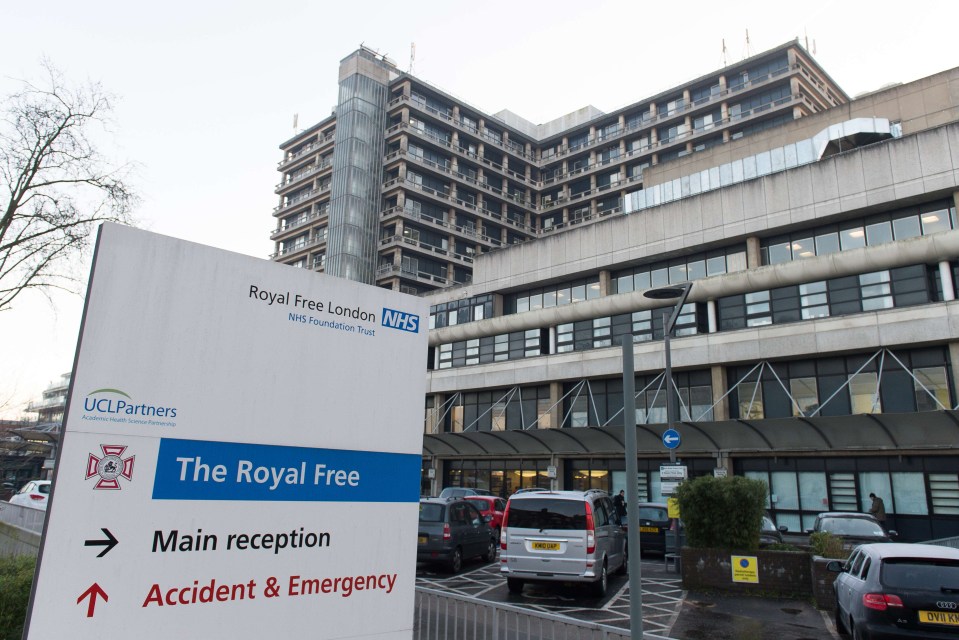 The fourth patient will be transferred to a specialist NHS centre at The Royal Free Hospital