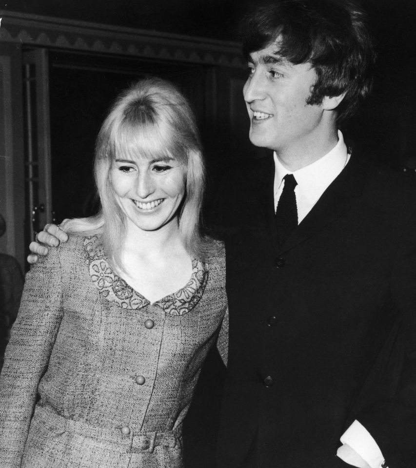  The Beatle with Julian's mum Cynthia before their divorce in 1968