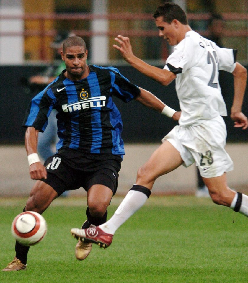  Adriano was a star at Inter Milan