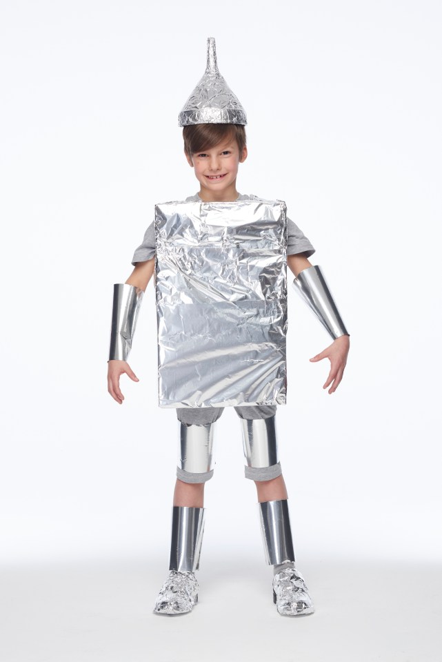  The Tin Man costume will need lots of tin foil