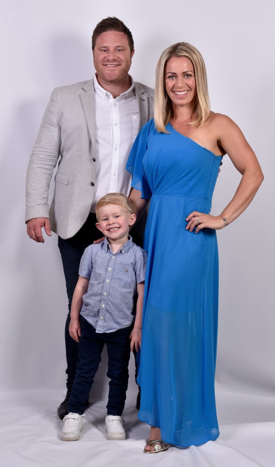  Adele and Dave, from Bristol, are pictured with Freddie before Elsie came along