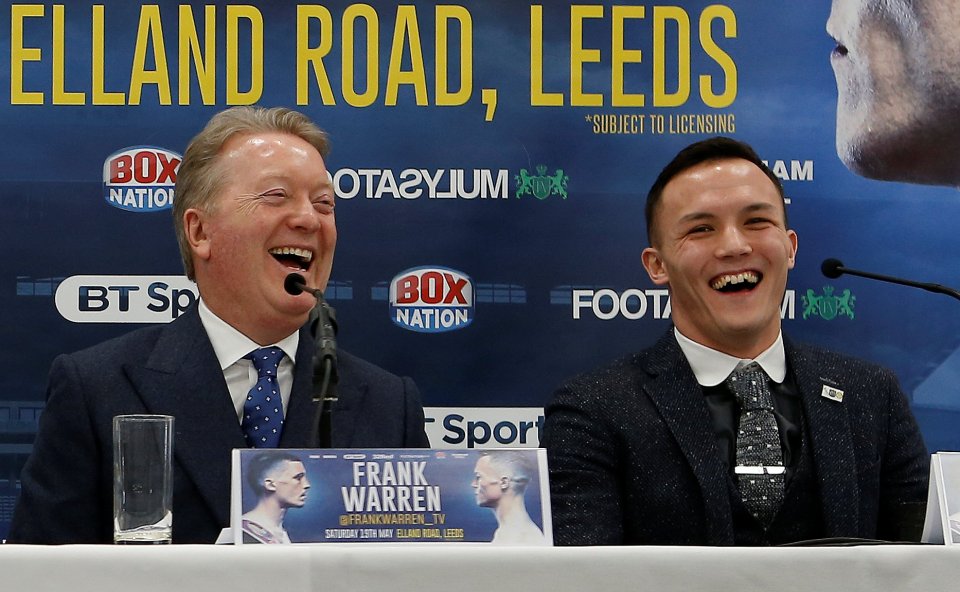  Frank Warren got Josh Warrington his world title shot - which he won by beating Lee Selby