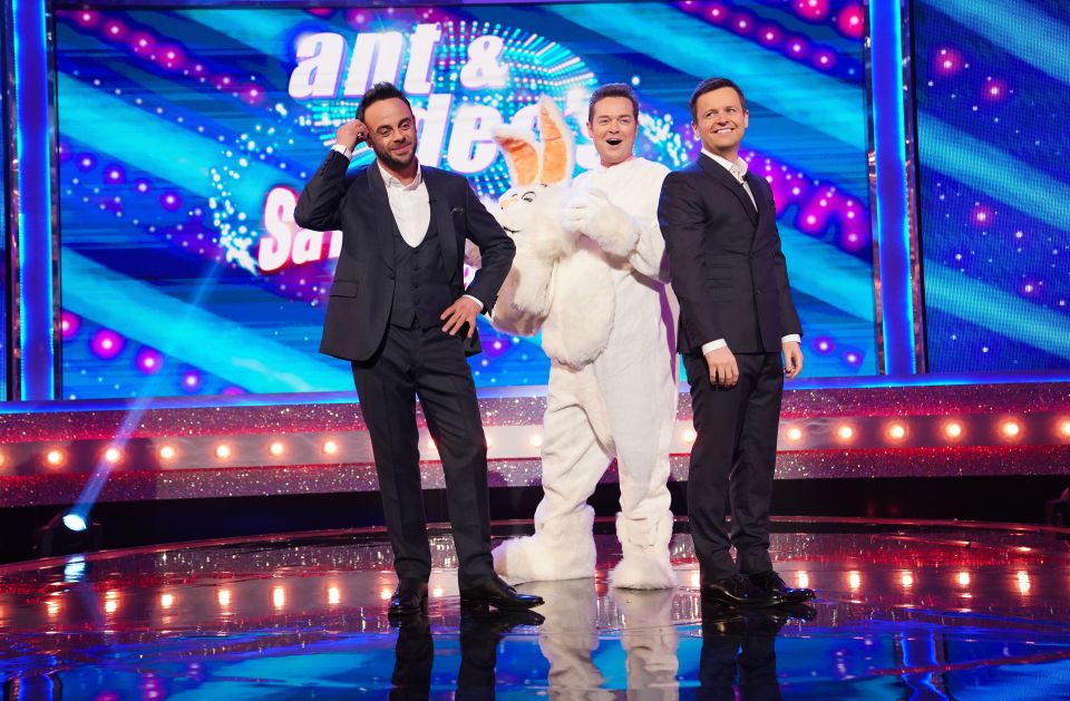  The duo (pictured with co-star Stephen Mulhern) admit to being in constant fear of a live telly disaster