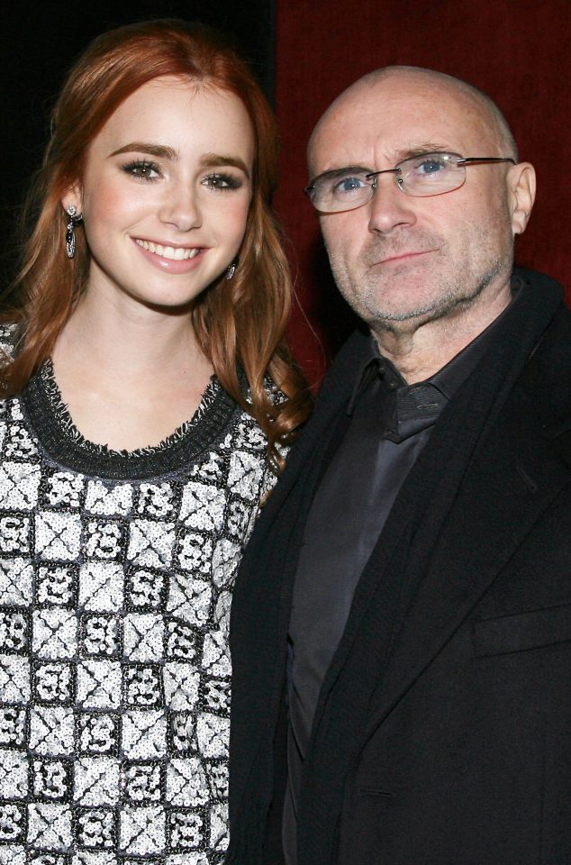  Lily Collins is the daughter of singer Phil Collins