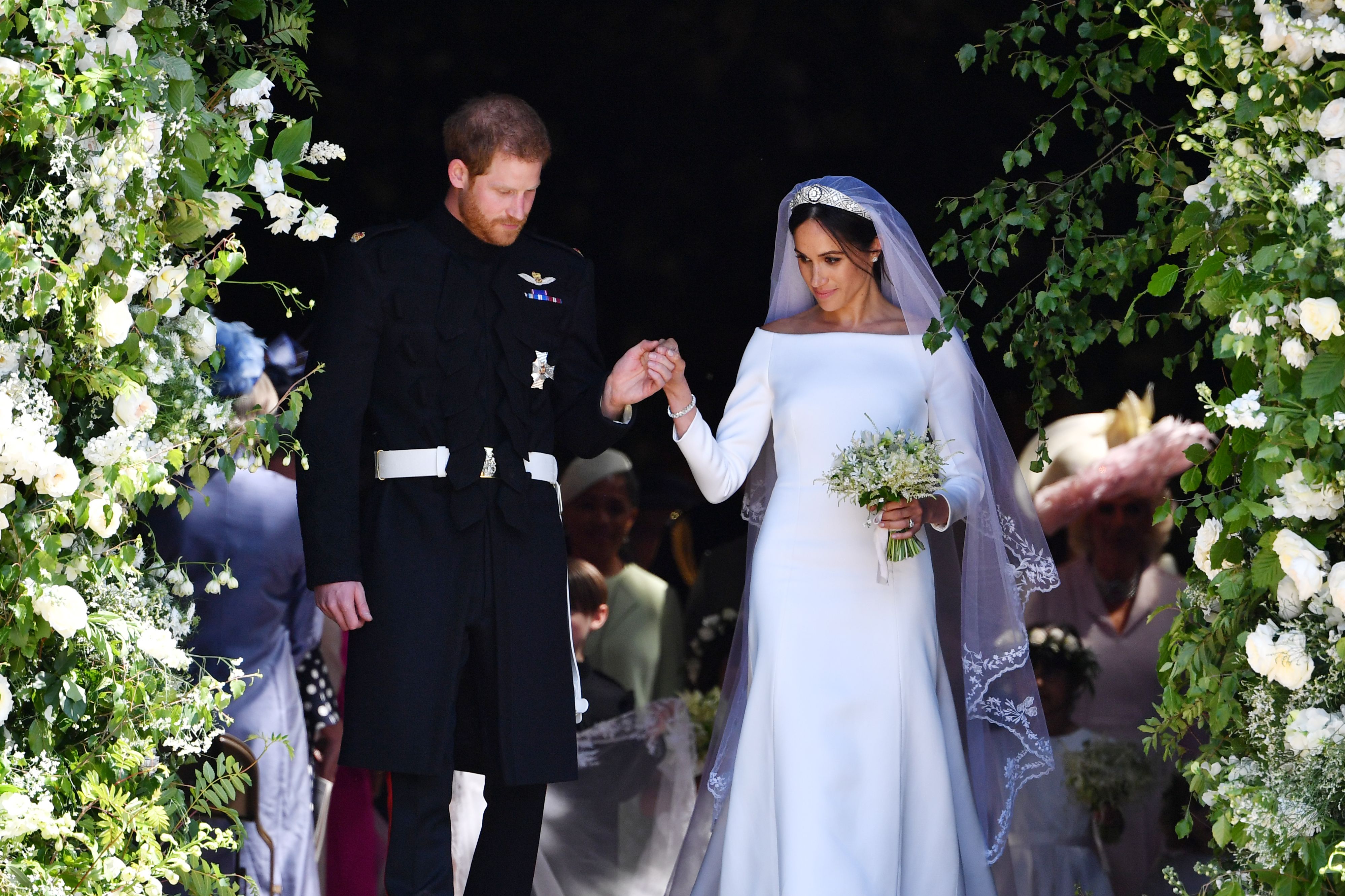 Meghan experienced her own second wedding when she walked down the aisle with Prince Harry in 2018