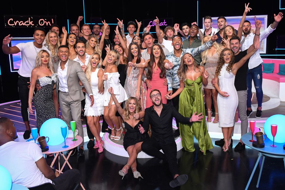  The stars of Love Island's 2018 series with host Caroline Flack and voiceover Iain Stirling