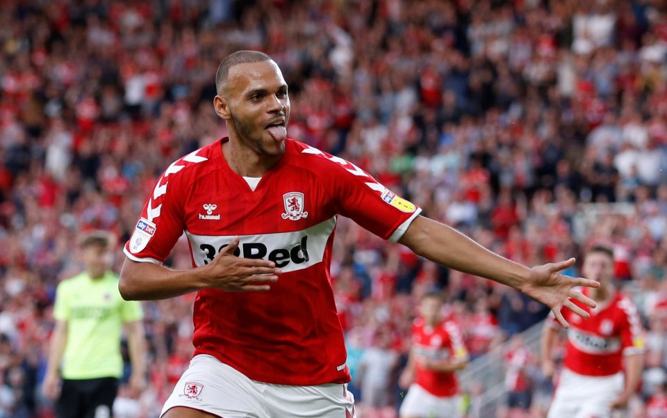  Braithwaite tried his luck in England with Middlesbrough