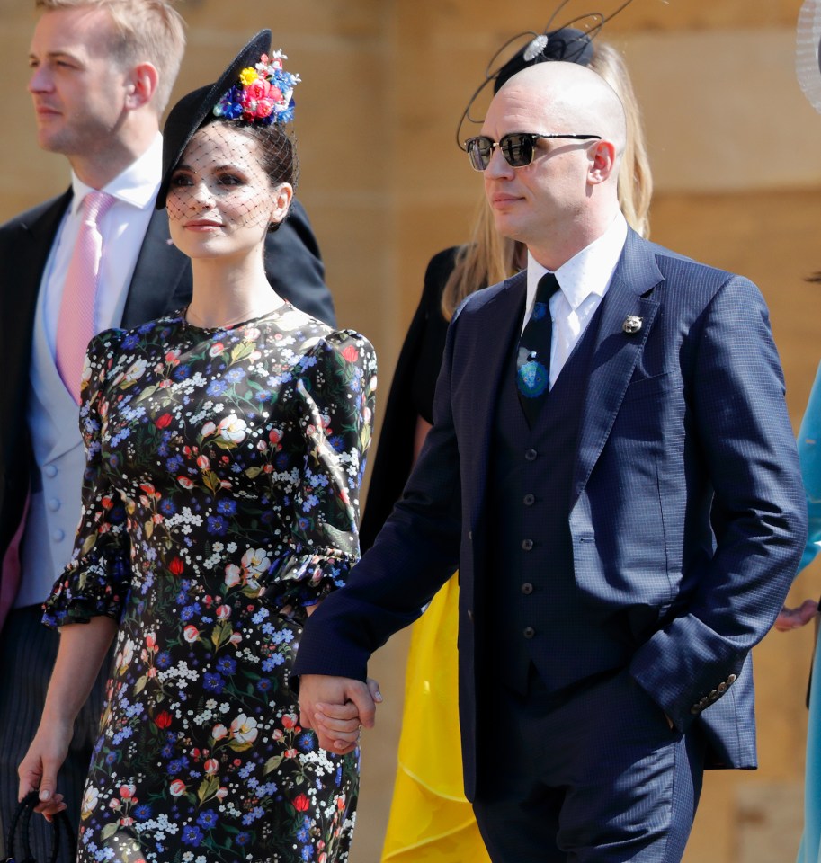  Charlotte Riley and Tom Hardy attended the wedding in Windsor