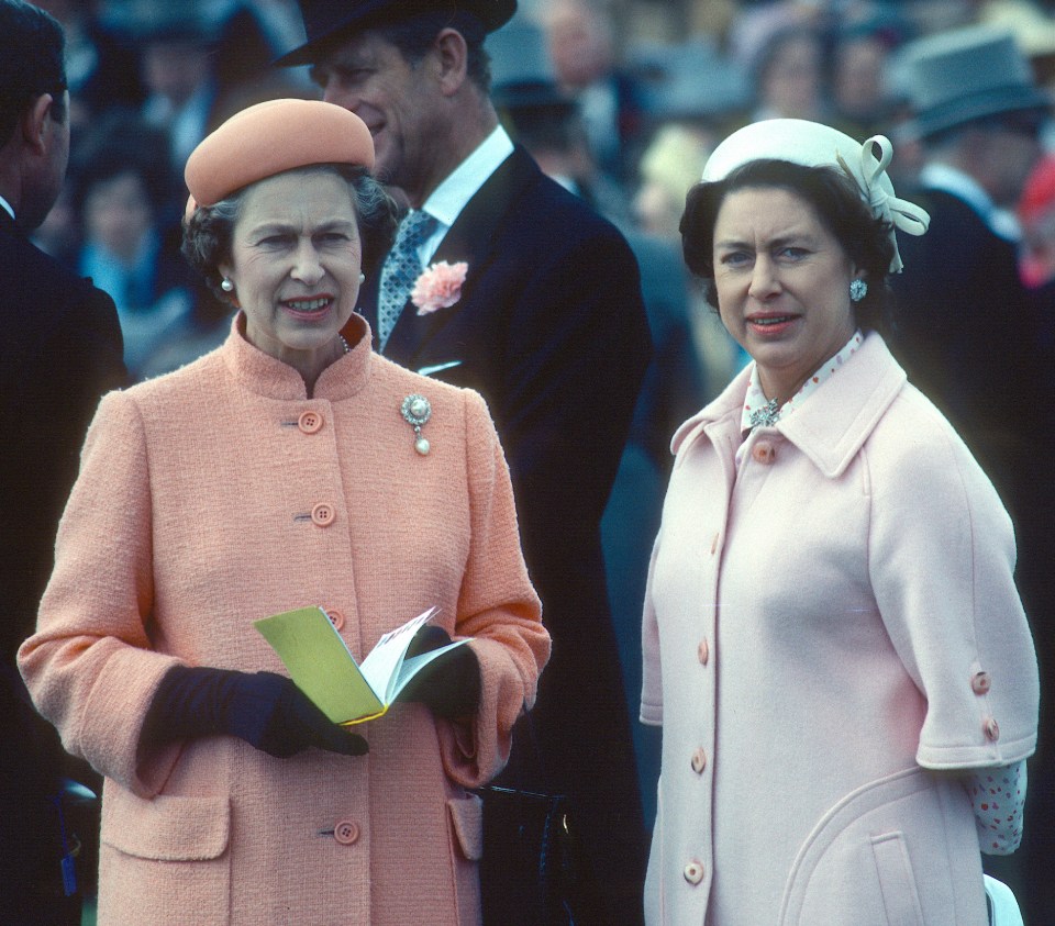  Issues arose between Queen Elizabeth (L) and her sister Princess Margaret (R) when Elizabeth had children, therefore pushing Margaret further away from the throne