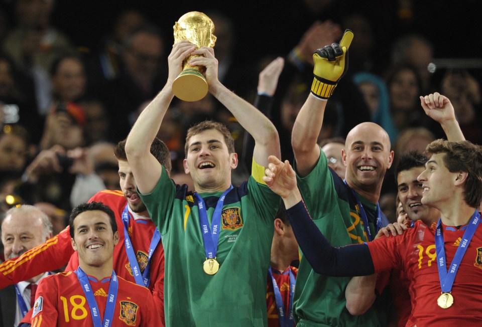  Casillas was part of the Spain side that won three international tournaments in a row